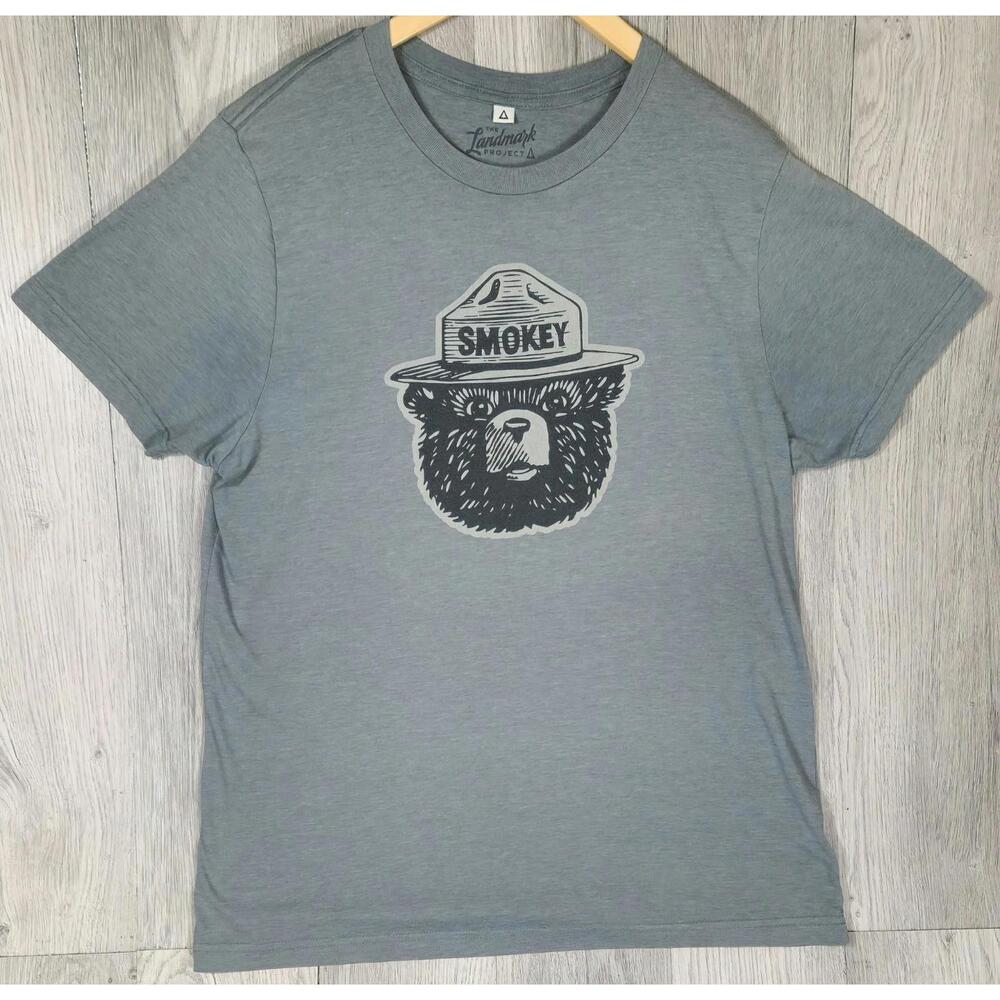 The Landmark Project Smokey Bear Men’s Tshirt Size Large Gray #7